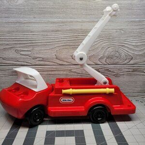 Little‎ Tikes Fire Truck Fighter First Responder Toy Crane Ladder Vehicle Vtg
